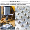 Uxcell Tap Bit Sets 3 8-20 Un 2b Straight Flute Machine Thread Milling 8 2mm M35 Cobalt High Speed Steel Hss-co Twist Drill