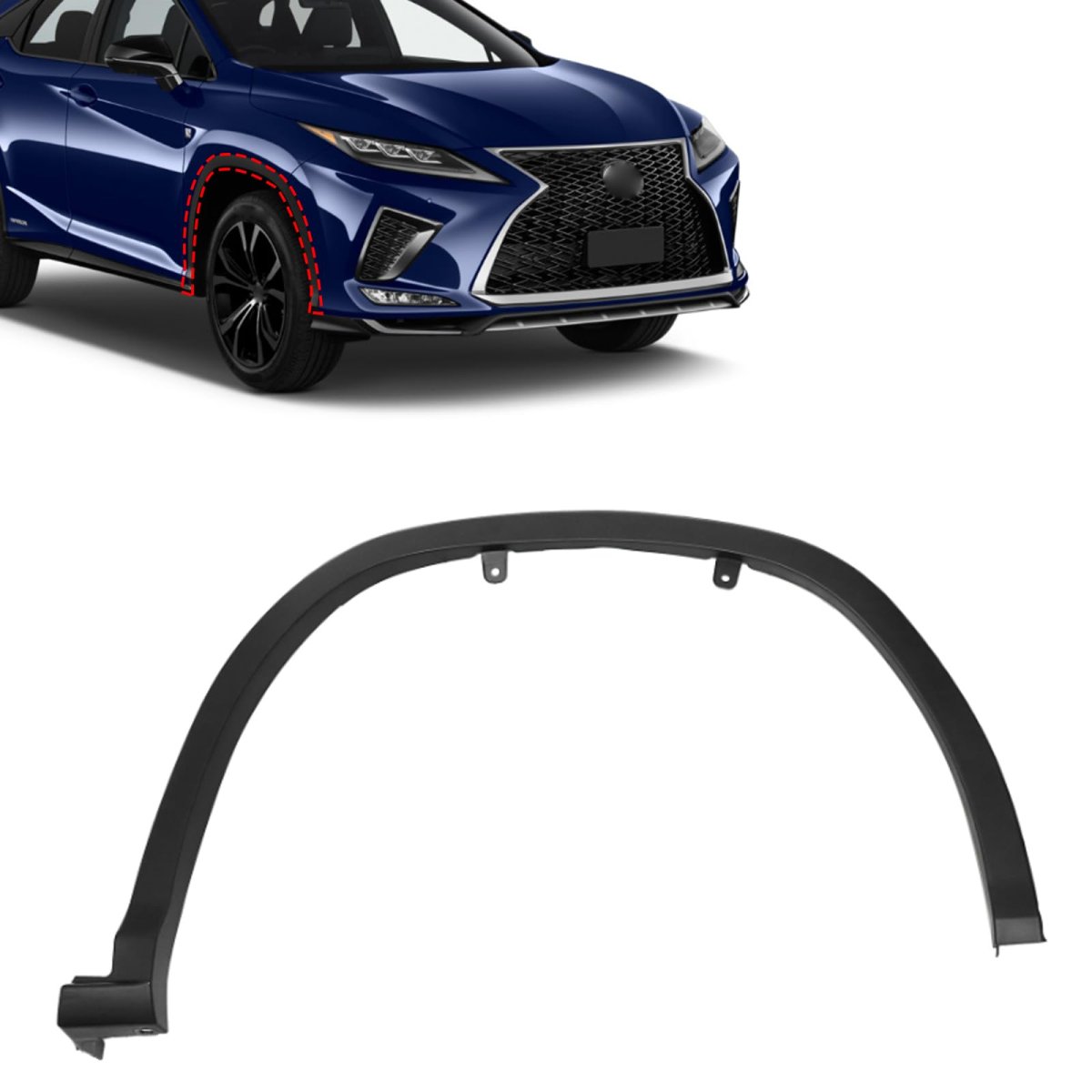 Front Fender Trim Passenger Side For Lexus Rx350 Rx350l Rx450h Rx450hl 2019 2020 2021 2022 Right Wheel Replace 756010e110