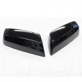 Ghxsport Ultra Finish Glossy-black Series 2pcs Top Half Mirror Covers For 2014-2019 Chevrolet Silverado Gmc Siera 1500 2500 