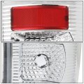 Auto Dynasty Compatible With Ford F250 F350 F450 F550 Super Duty Pair Of Red 3d Led Bar Tail Brake Lights Chrome Housing Clear