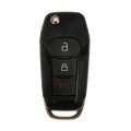 Keyless Remote Case Repair Set Ford F-150 2015 2016 2017 2018 2019 2020 3 Button Shell For 164r8130 Fl3z-15k601-a Black Red