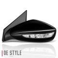 Hy1320212 Factory Style Driver Left Side Mirror Manual Folding Power Adjust Heated Glass Turn Signal Compatible With Sonata