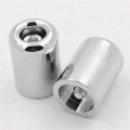 Xkh- Motorcycle Hand Bar Ends Compatible With Kawasaki Ninja Ex250 Ex500 Ex650r Zx6r-636 Zzr1200 Chrome B00y44js4c