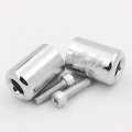 Xkh- Motorcycle Hand Bar Ends Compatible With Kawasaki Ninja Ex250 Ex500 Ex650r Zx6r-636 Zzr1200 Chrome B00y44js4c