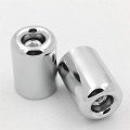 Xkh- Motorcycle Hand Bar Ends Compatible With Kawasaki Ninja Ex250 Ex500 Ex650r Zx6r-636 Zzr1200 Chrome B00y44js4c