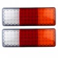 75 Led Rectangle 3 Color Tail Light Bar Waterproof Turn Signal Brake Reverse Running Taillight For Truck Boat Trailer Pickup Rv 