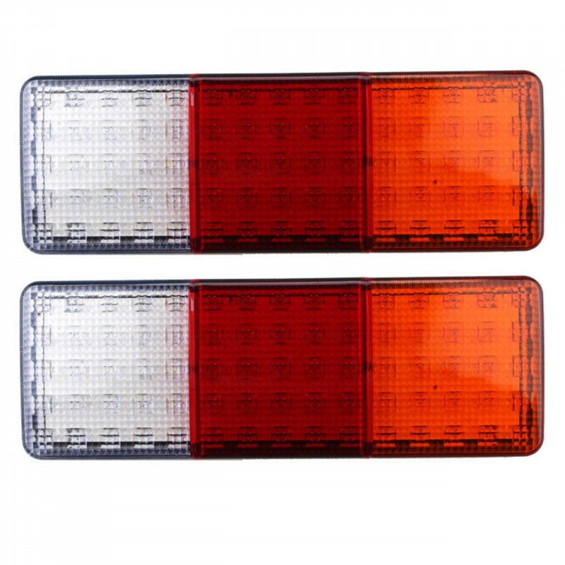 75 Led Rectangle 3 Color Tail Light Bar Waterproof Turn Signal Brake Reverse Running Taillight For Truck Boat Trailer Pickup Rv