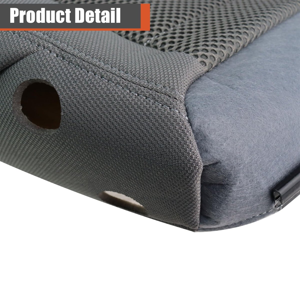 Front Driver Bottom Seat Cover Gray Cloth Replacement For 2007-2012