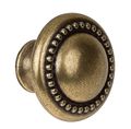 Gliderite Hardware 5222-ab-10 Round Beaded Cabinet Knob 10 Pack 1 25 Antique Brass 