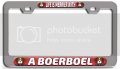 Life Is Merrier With A Boerboel Dogs Pets Ch 3d Metal License Plate Frame Auto Suv Truck Tag Holder S66 