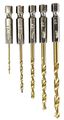Toolusa 5 Piece Titanium Drill Bit Set With 1 4 Inch Shanks Tz-18097 