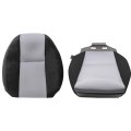 Driver Side Bottom And Top Lean Back Replacement Cloth Seat Covers Ebony Titanium Black Gray For Chevy Silverado Gmc Sierra 