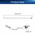 Bettomshin 2mm Dia Round Tip Steel Straight Ejector Pin Punch 150mm Long Silver Gray 10pcs