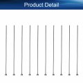 Bettomshin 2mm Dia Round Tip Steel Straight Ejector Pin Punch 150mm Long Silver Gray 10pcs