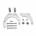 Chevy Big Block Alternator Bracket For Short Water Pump Pulley Bbc 396 427 454 6061 Billet Aluminum Chrome Finish V Belt 