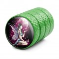Tattoo Fairy Valve Stem Caps For Tire Rim Wheel Aluminum Green