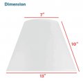 Aspen Creative 32071 Hardback Empire Transitional Spider Celadon Lamp Shade 7 Top X 13 Bottom 10 Slant