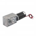 Uxcell Dc 12v 60rpm 8mmx15mm Dual D-shape Shaft Electric Power Turbo Worm Geared Motor