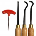 Psi Woodworking Lchol3c Wood Lathe Carbide Tip Mini Hollowing Tool 3pc Chisel Set 