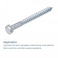 Uxcell Hex Lag Screws M8 X 90mm Carbon Steel Zinc Plated Half Thread Self-tapping Bolts For Wood Screw 15pcs