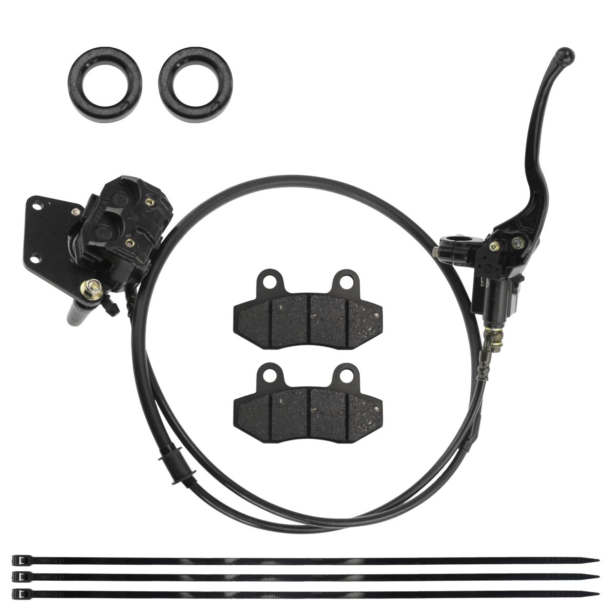 Pro Bat Front Hydraulic Brake Assembly W Extra Pad For 50cc 70cc 90cc 110cc 125cc 140cc Dirt Pit Bike