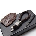 Vitodeco Leather Smart Key Fob Case For Nissan Versa Sentra Altima Maxima Rogue 2007-2022 5 Buttons Brown