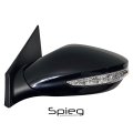 Spieg Hy1320223 Driver Side Mirror Replacement For Hyundai Sonata Hybrid 2011-2015 Power Heated Turn Signal Light Ptm Black
