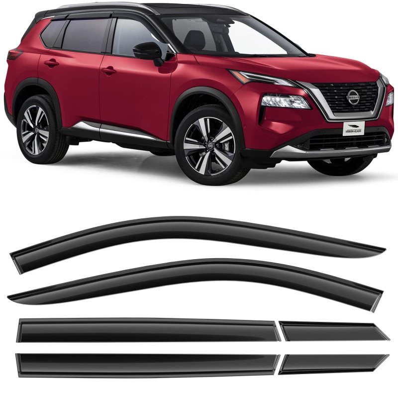 Voron Glass Tapeon Extra Durable Rain Guards For Nissan Rogue 2021