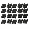 Uxcella 20pcs Spring Steel Speed Fastener U Nut Clip Black For M5 St4 8 Screw Bolt