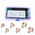 Angoily 75pcs Band Clamp Tube Flexible Tubings Pipe Hose Clip Fuel Line Clamp Spring Boxed