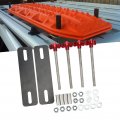 Traction Board Mounting Kit Off Road Pins Adjustable Brackets Set For 4 72a 6 69in Recovery Tracks Red