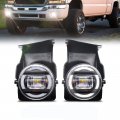 Led With Drl Fog Lights For 2003 2004 2005 2006 Gmc Sierra 1500 2500 3500 1 Pair Bumper Driving Lamps Wiring Harness Led-black 