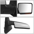 Fo1321334 Factory Style Passenger Right Side Mirror Manual Folding Power Adjust Heated Glass Turn Signal Compatible With Ford