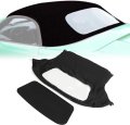 Hecasa Convertible Soft Top For 1997-2002 Porsche Boxster S 986 2-door With Clear Plastic Window Black Cabrio Premium Sailcloth 
