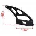 Universal Lower Chain Guard Racing Toe For Motorcycles Cnc Aluminum Black Anodized Bolt On Install With Mounting Bolts Model