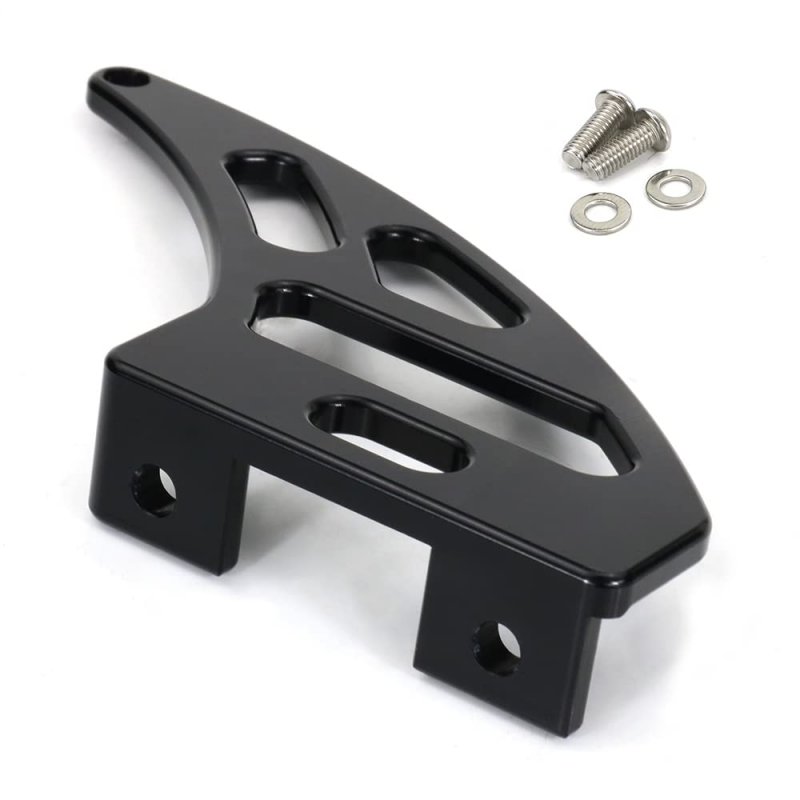 Universal Lower Chain Guard Racing Toe For Motorcycles Cnc Aluminum Black Anodized Bolt On Install With Mounting Bolts Model