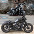 Motorcycle Abs Front Headlight Fairing Mask Cover Windshield Windscreen Wind Screen Meter Visor For 2017 2018 2019 H-onda Rebel