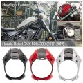 Motorcycle Abs Front Headlight Fairing Mask Cover Windshield Windscreen Wind Screen Meter Visor For 2017 2018 2019 H-onda Rebel