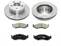 Front Ceramic Brake Pad And Rotor Kit Compatible With 1990-1999 Jeep Cherokee 4wd 