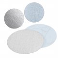 Uxcell 50 Pcs 3-inch Aluminum Oxide White Dry Hook And Loop Sanding Discs Flocking Sandpaper 320 Grits