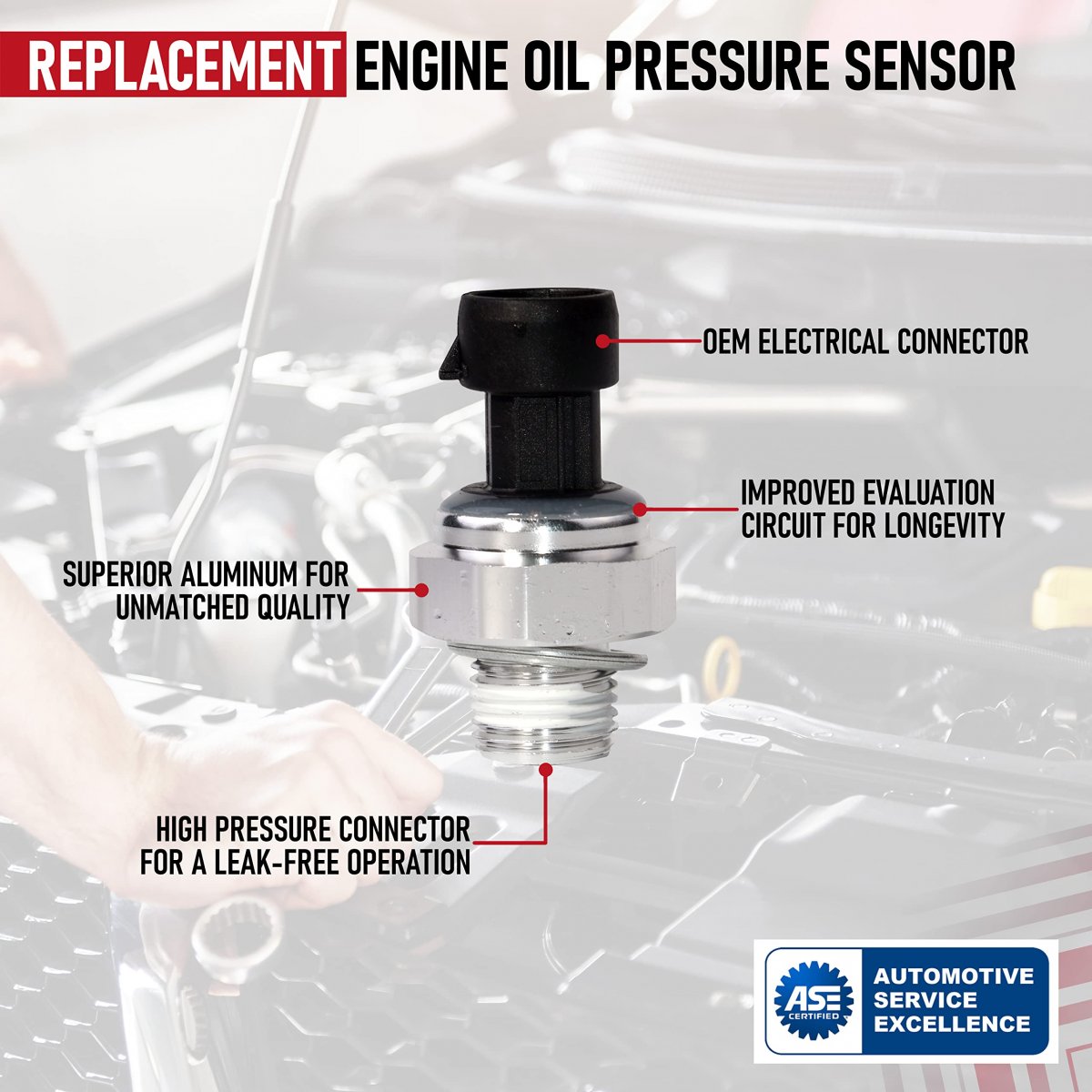 Engine Oil Pressure Sensor Switch Replaces 12677836 D1846a 926040 12585328 For Chevy Gmc And Other Gm Vehicles Silverado