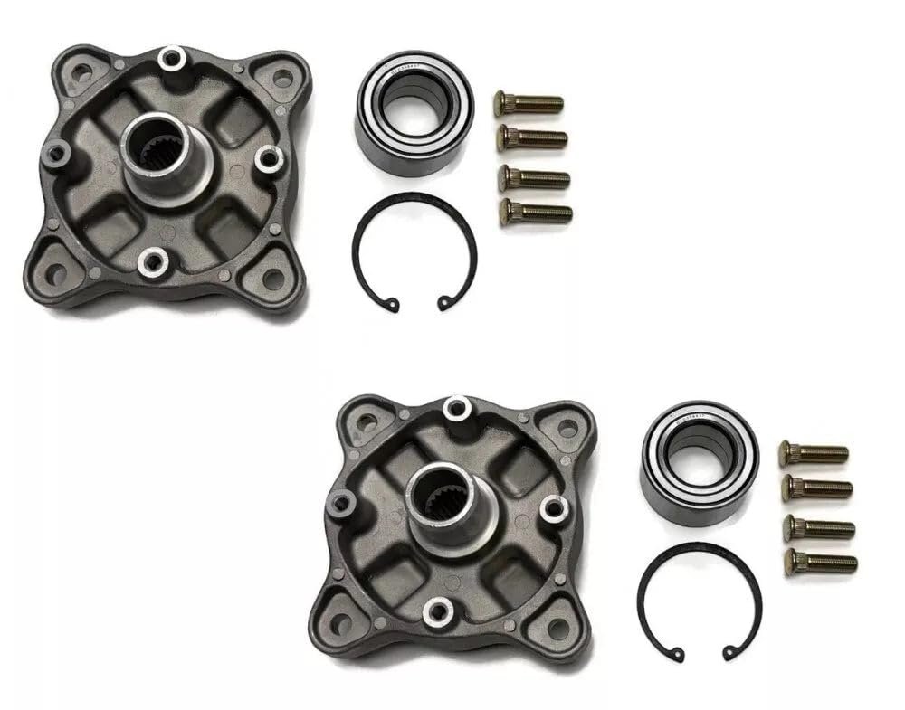 2 Front Wheel Hubs Bearings Studs For Polaris 2011-2014 Hawkeye 400 2015 325