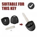 Uxcell New 2 Buttons Uncut Key Fob Remote Control Case Shell Replacement For Mitsubishi Galant L200 Outlander Lancer Colt