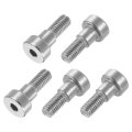 12pcs 304 Stainless Steel Shoulder Bolt 6mm Dia 5mm Length M5 Thread Hex Socket Bolts For Textile Hydraulic Injection Molding 