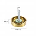 Uxcell Mirror Screws Decorative Cap Fasteners Cover Nails Electroplated Wire Drawing Golden 22mm 0 87 4pcs