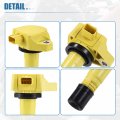 Uxcell 4pcs Car Ignition Coil Engine Replacement No 30520rnaa01 099700-101 For Honda Civic 2006-2011