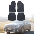 Floor Mats Carpet For Subaru Outback And Legacy 2020 2024 4 Piece Set Front Rear Interior Black Velour Plastic Direct 