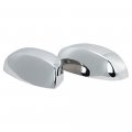 Erush Triple Chrome Plated Top Mirror Cover Overlay Designed For 2007-2013 Chevy Silverado Tahoe Suburban Sierra Yukon 