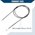 Hihaha No 20490444 Hood Release Cable For Volvo Vnl 2004-2018 Vnm Control Durable Plastic 1 Pcs Black