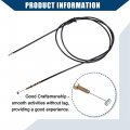Hihaha No 20490444 Hood Release Cable For Volvo Vnl 2004-2018 Vnm Control Durable Plastic 1 Pcs Black